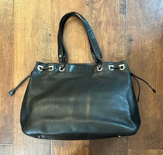 Salvatore Ferragamo black leather tote, made in Italy