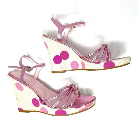 FRANCO BARBIERI wedge sandals, size 7.5, made in Italy