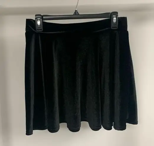 Urban Coco  Black Velvet Skater Skirt Size L - Image 1