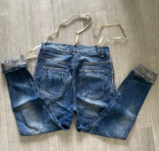 MET Jeans with a MET suspender Blue Size 26