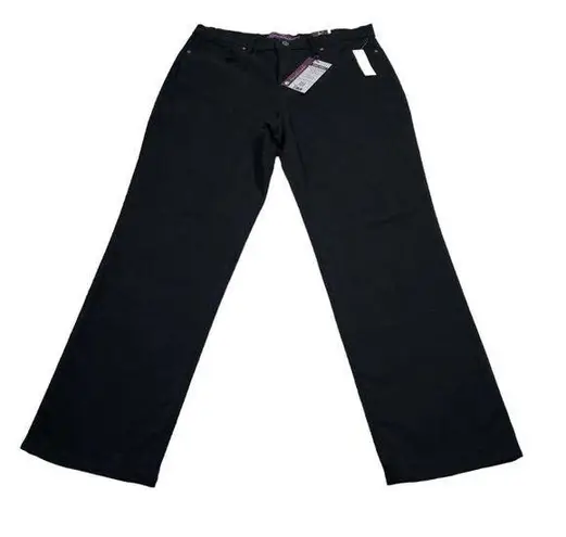 Gloria Vanderbilt  12 Short Amanda Tapered Leg Classic Rise Jeans Black