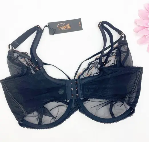 Scantilly By Curvy Kate Fascinate Plunge Bra Black Lace 38L Size undefined