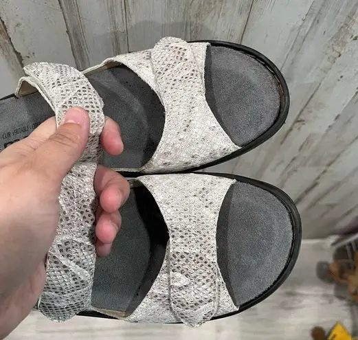 Mephisto Ulda Light Sand Boa Comfort Sandal Women's Size 40 Gray