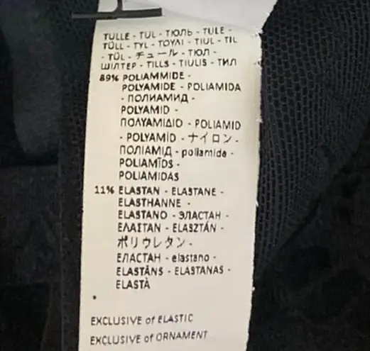 NEW Intimissimi Black Floral Lace Strappy Cami Camisole Lingerie Bra Top Sz 36B