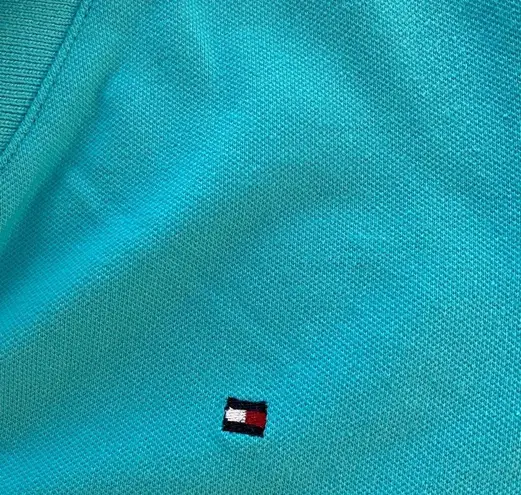 Tommy Hilfiger  Aqua Blue Short-Sleeved Polo Shirt S