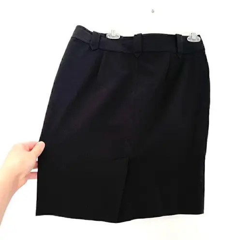 LAUREN RALPH LAUREN LRL Black Zip Pocket Straight Pencil Skirt PETITE 12 / 12P