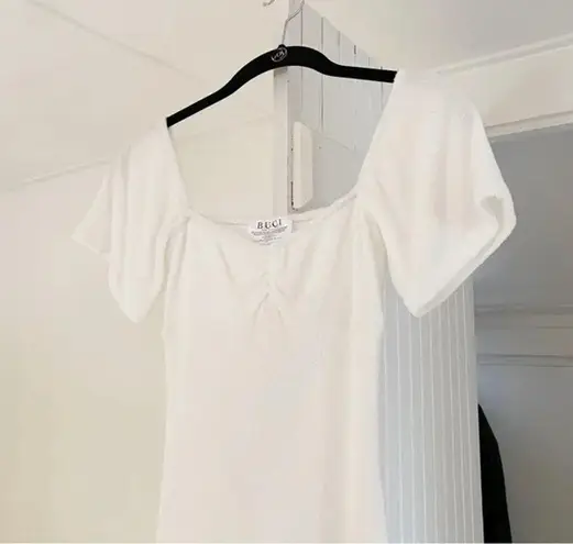 Buci NYC Orchard Terrycloth Mini Dress White Size XS Retail $239