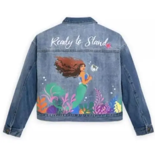 Disney  Exclusive The Little Mermaid Jean Jacket size 2X NWT