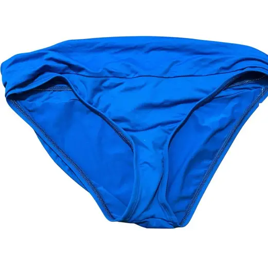 La Blanca Two-Piece Bikini Royal Blue Halter Neckline 6