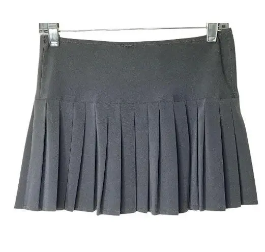 Windsor Y2K  Pleated Micro Mini Skirt Black Small 