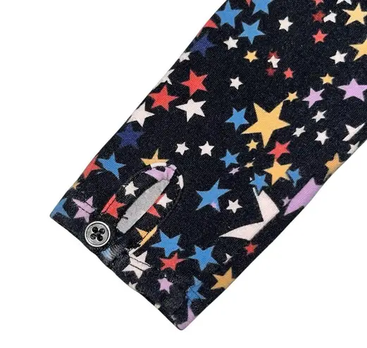 Free People  Intimately Stars Long Sleeve Thong Bodysuit Jumpsuit Size Small