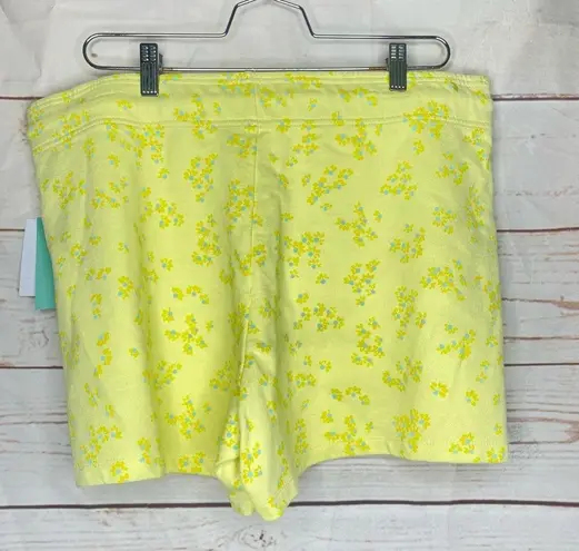 Abound  • Shorts • Loungewear • Yellow • Floral • Pockets • 100% Organic Cotton