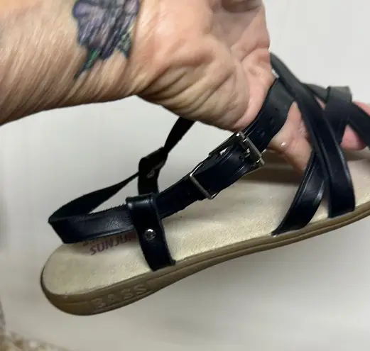 G.H. Bass & Co. Black Strappy Sandals Size 10