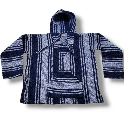 Baja Sweater Size Small Baja Hoodie Mexico Mexican Style Knit Sweatshirt W/ Flaw Multiple