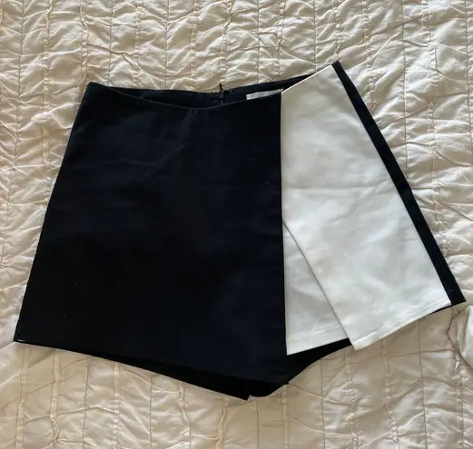 by the way. Black And White Skort