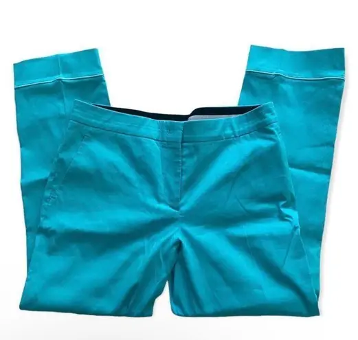 Emilio Pucci SZ 10 blue straight leg cropped pants