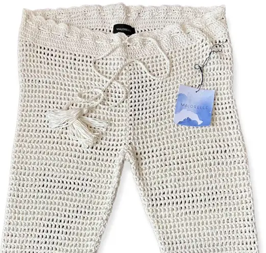 Majorelle NWT Hilary Crochet Pants in White