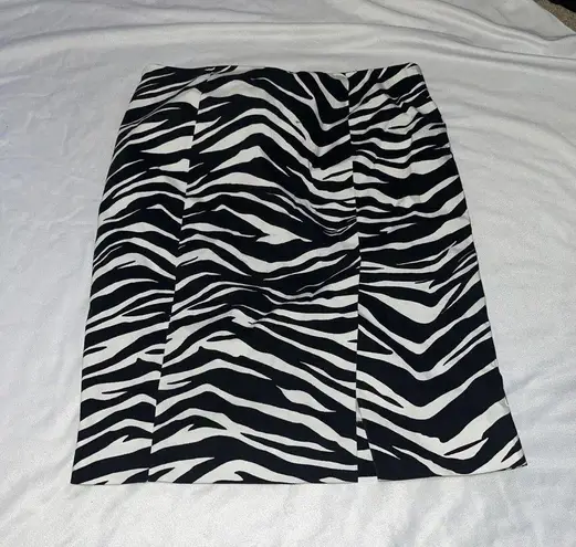 Bebe Vintage Y2K  S 4 Zebra Print Pencil Skirt 2000s‎