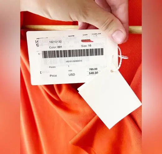 Max Mara Red Sleeveless Mirte Sheath Stretchy Cocktail Dress Size 10