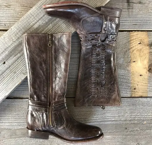 Bed Stu lLeather Boho Harness Boots Size 6.5