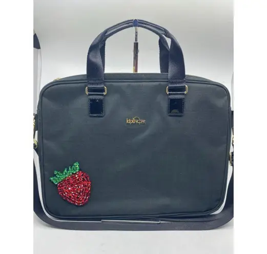 Kipling w/Customized Appliqués Large Blue Tote Bag