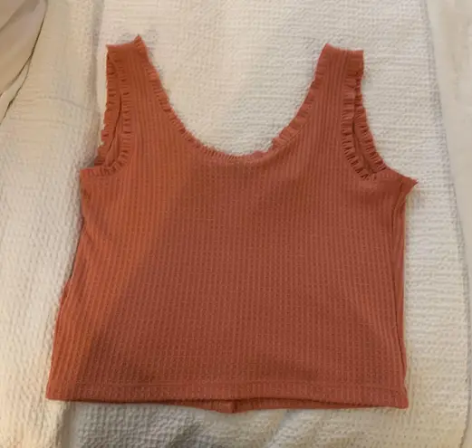 Wild Fable Button Front Ruffle Tank 