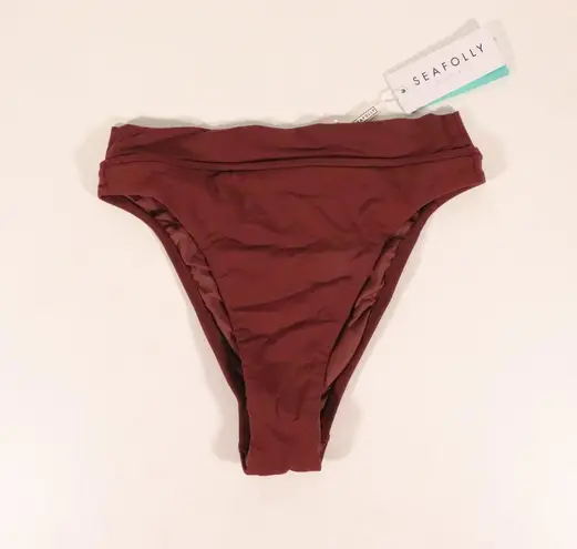 Seafolly NWT X Revolve Active High Rise Bottom in Plum