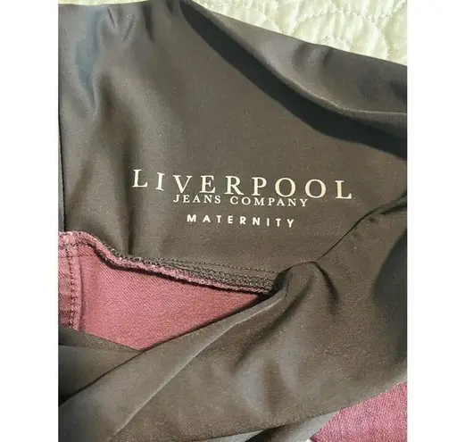 Liverpool Maternity Jeans Womens Size 2 Plum Tummy Panel 26x27 Shaping Baby