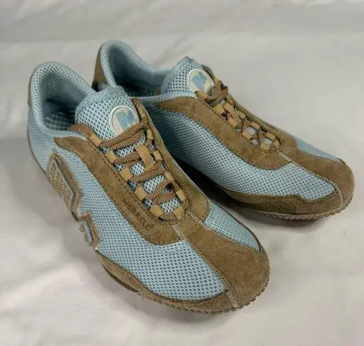 Merrell  Shoe Women Size 8 Hiking Athletic Running Blue Brown Lace Up Comfort