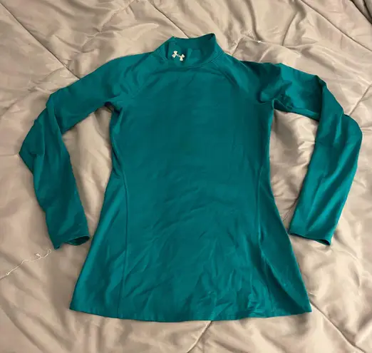 Under Armour Teal Turtleneck Long Sleeve Shirt Small