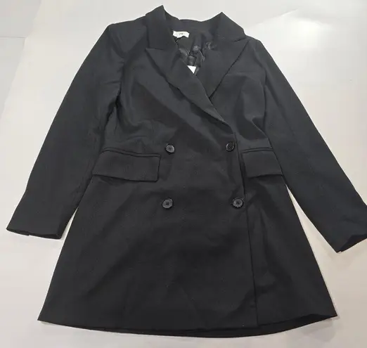 LPA Double Breasted Blazer Dress in Black