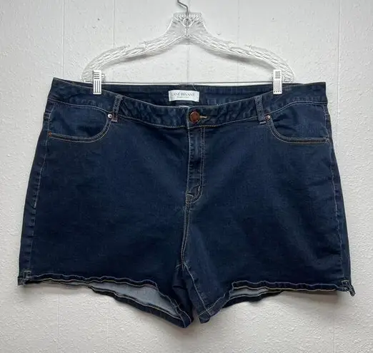 Lane Bryant  Essential Stretch Girlfriend Shop Mid-Rise Womens Denim Shorts Sz 22