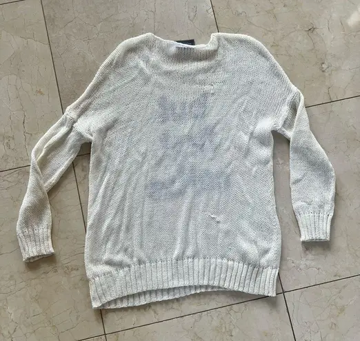 Wooden Ships  But First Coffee Knit Sweater Oversized Sz S/M