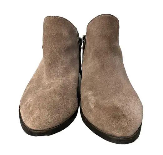 Very Volatile Los Angeles Suede Leather Upper Ankle Boots Double Sided Zipper