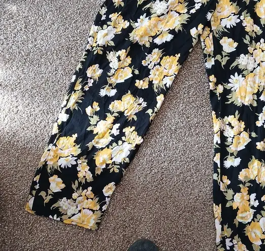 Love Tree yellow floral jumpsuit size 2X