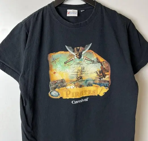 Urban Outfitters Pirates Carnival T Shirt Small S Black Graphic Tee