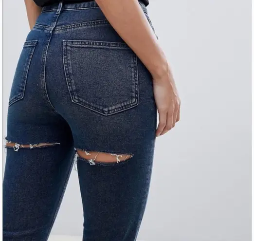 ASOS Denim Farleigh Bum Rip High Waist Jeans