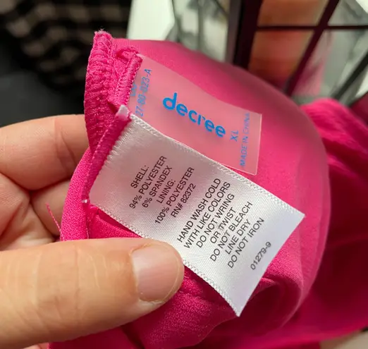 Decree XL Pink One Piece Swimsuit