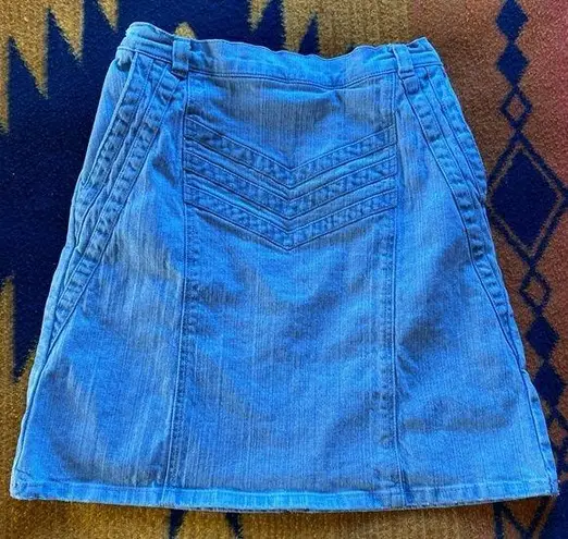 American Vintage VTG Denim Skirt! Front Pockets! S/M