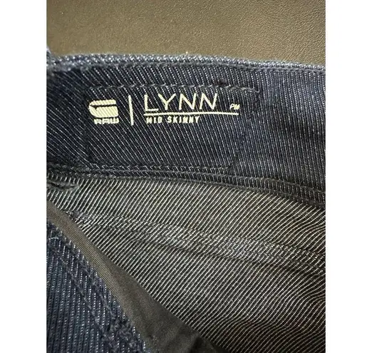 G-Star G Raw Jeans Women 28 x 32 Blue Dark Wash Denim Lynn Mid Skinny Cotton Blend