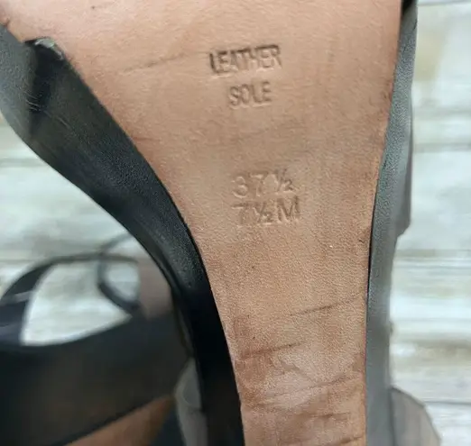 Marciano Shoes Sz 7.5 Yellow Black Platform Wedge Padded Chunky High Heel