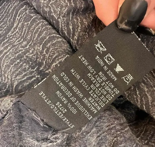 Riviera Sun Gray Lace Detail Front Boho Tie