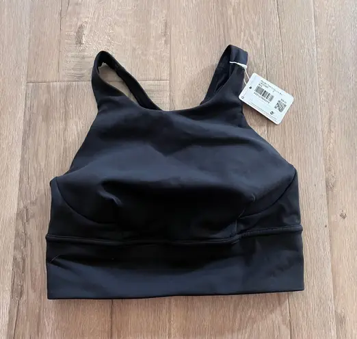 Lululemon Wunder Train Bra Long Line Black size 6 NWT