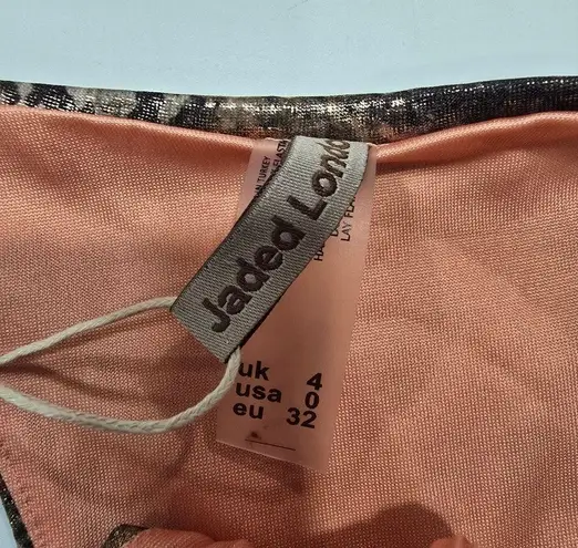 Jaded London Micro Ruched Bikini Bottoms in Rose