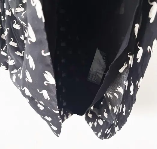 Maeve Anthropologie The Caroline Tie-Neck Mini Dress in Black