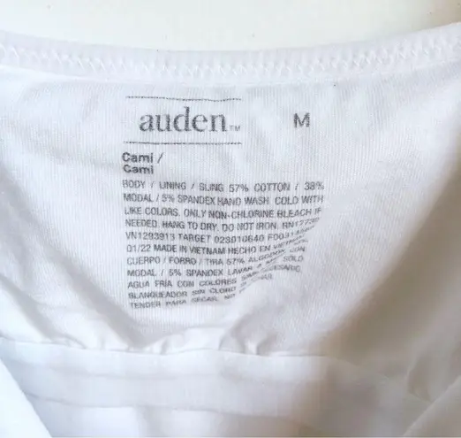 Auden Nursing Cami Tank Top White Medium Size undefined