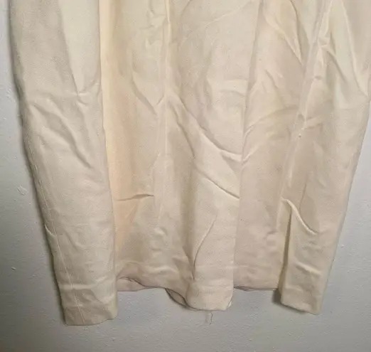 Amanda Smith Wool Pencil Skirt Cream White