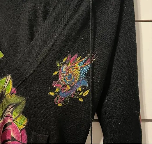 Vintage Christian Audigier Tattoo Pattern Sweatshirt Size XS