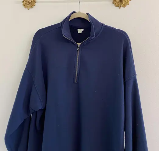 Aerie Navy Sunday Soft Quarter Zip Sweatshirt Blue 25 From Sydney