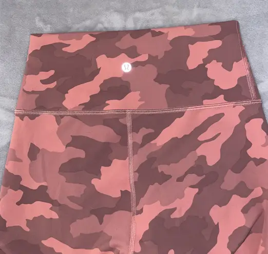 Lululemon 28’ Align Leggings Pink Camo